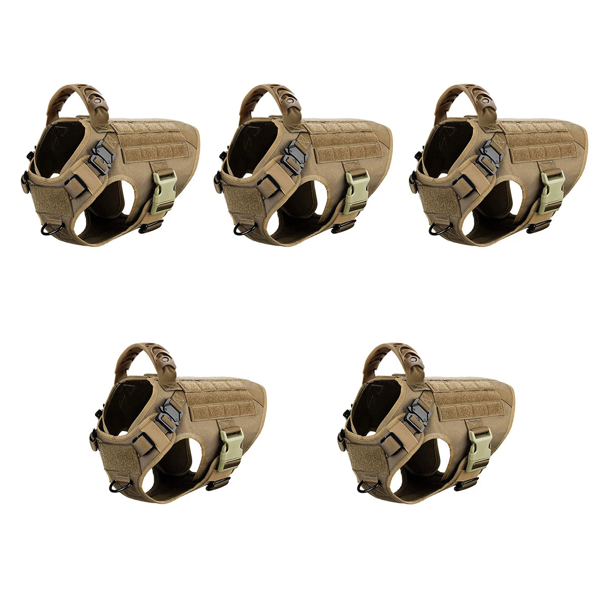 5Pcs Large Dog Harnesses for German Shepherd and Malinois Training Walking Vests for Medium and Large Dogs