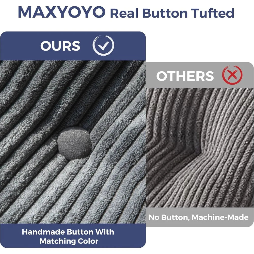 Folding Sofa Bed,  Sleeper Chair w/Pillow Mattress w/ Back Support, Portable Fold Out Chair Bed Comfy Floor Sofa Lounge