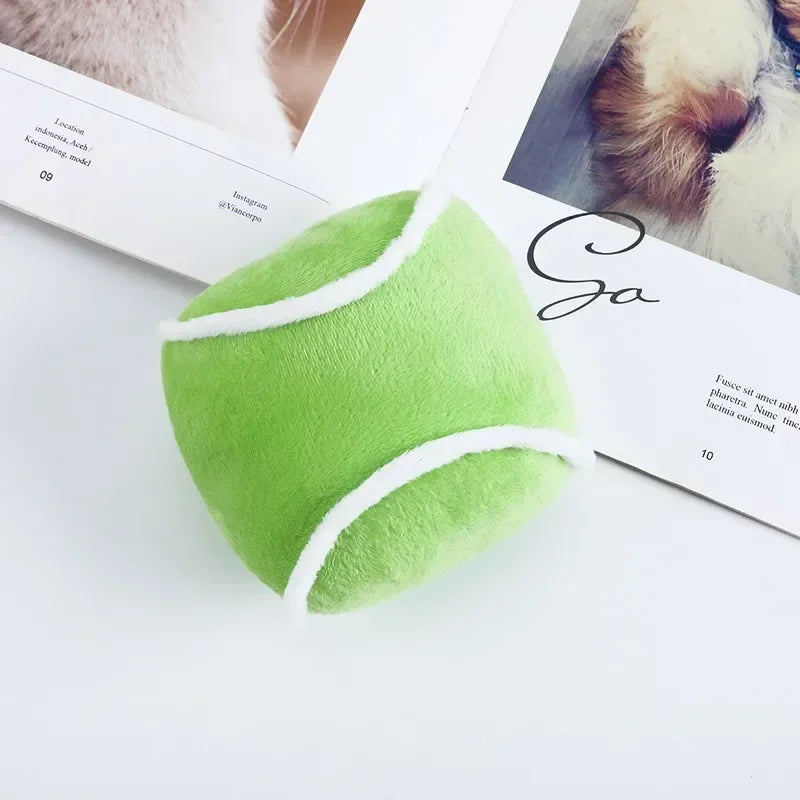 Pet Supplies Dog Toys Bite Resistant Plush Chewing Teething Ball Shape Interactive Toys
