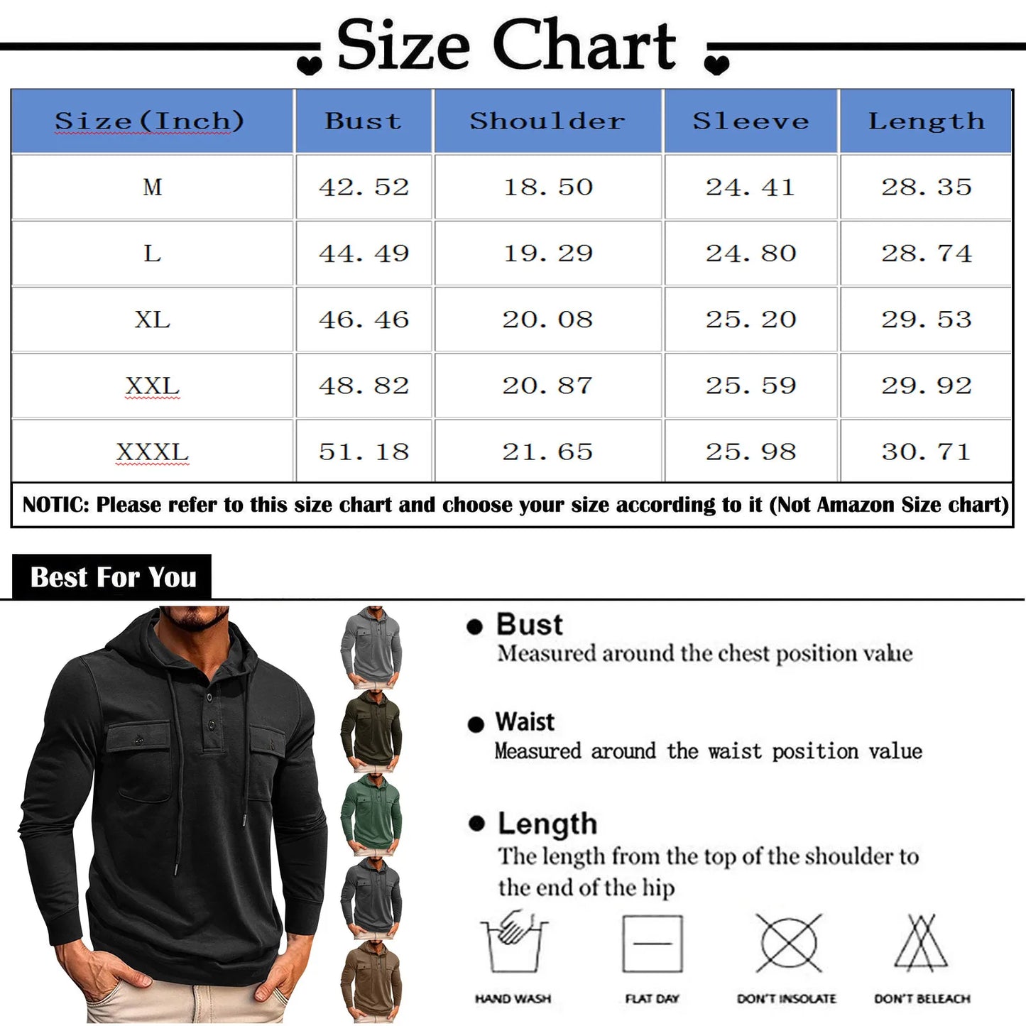 Men Casual Patchwork Pockets Hoodie Streetwear Mens Hoodies 2024 Fall Fashionable Solid Color Long Sleeve Hooded Sweatshirts For