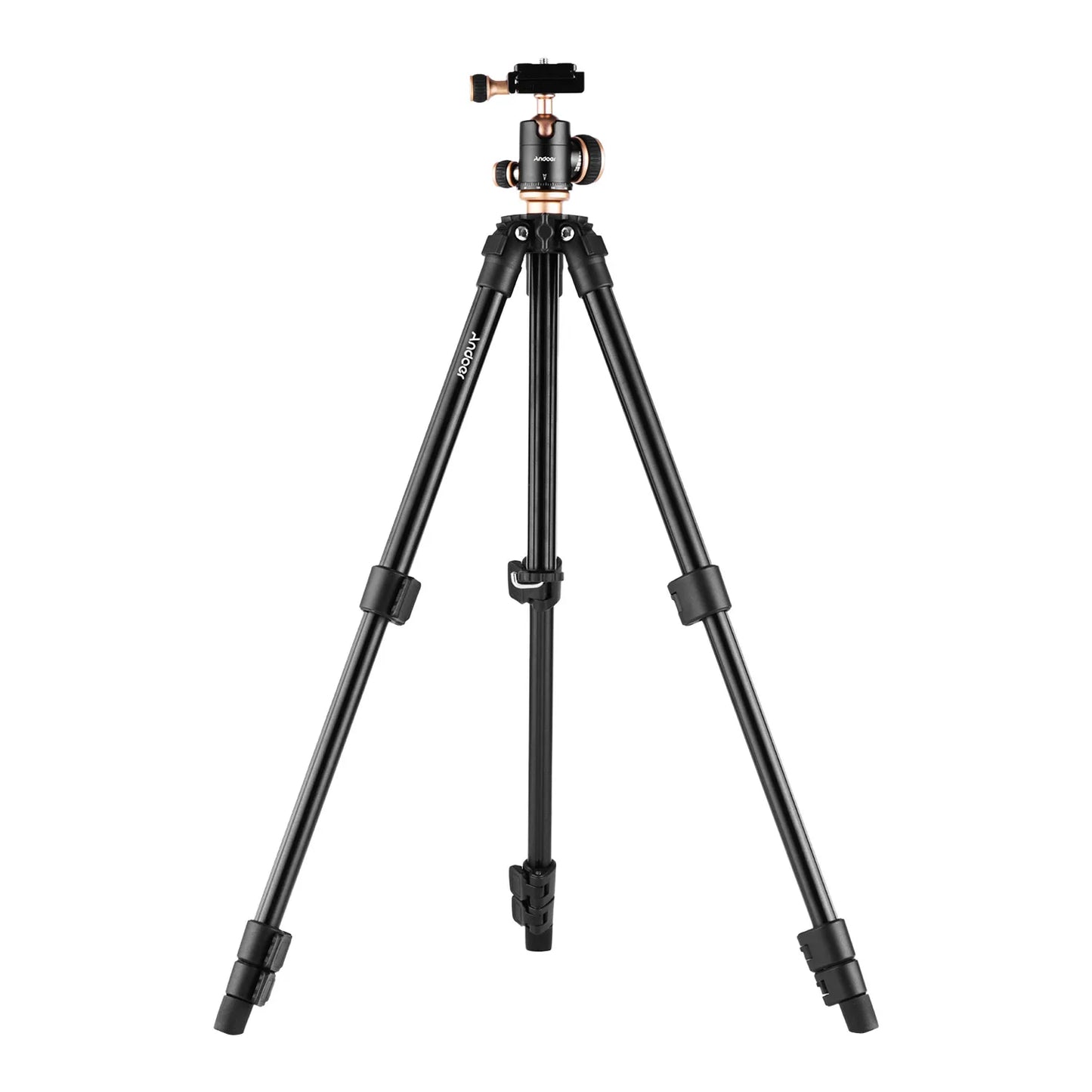 Andoer Q160SA Camera Tripod with Panoramic Ballhead Adjustable Height Portable Travel Tripod for DSLR Digital Cameras