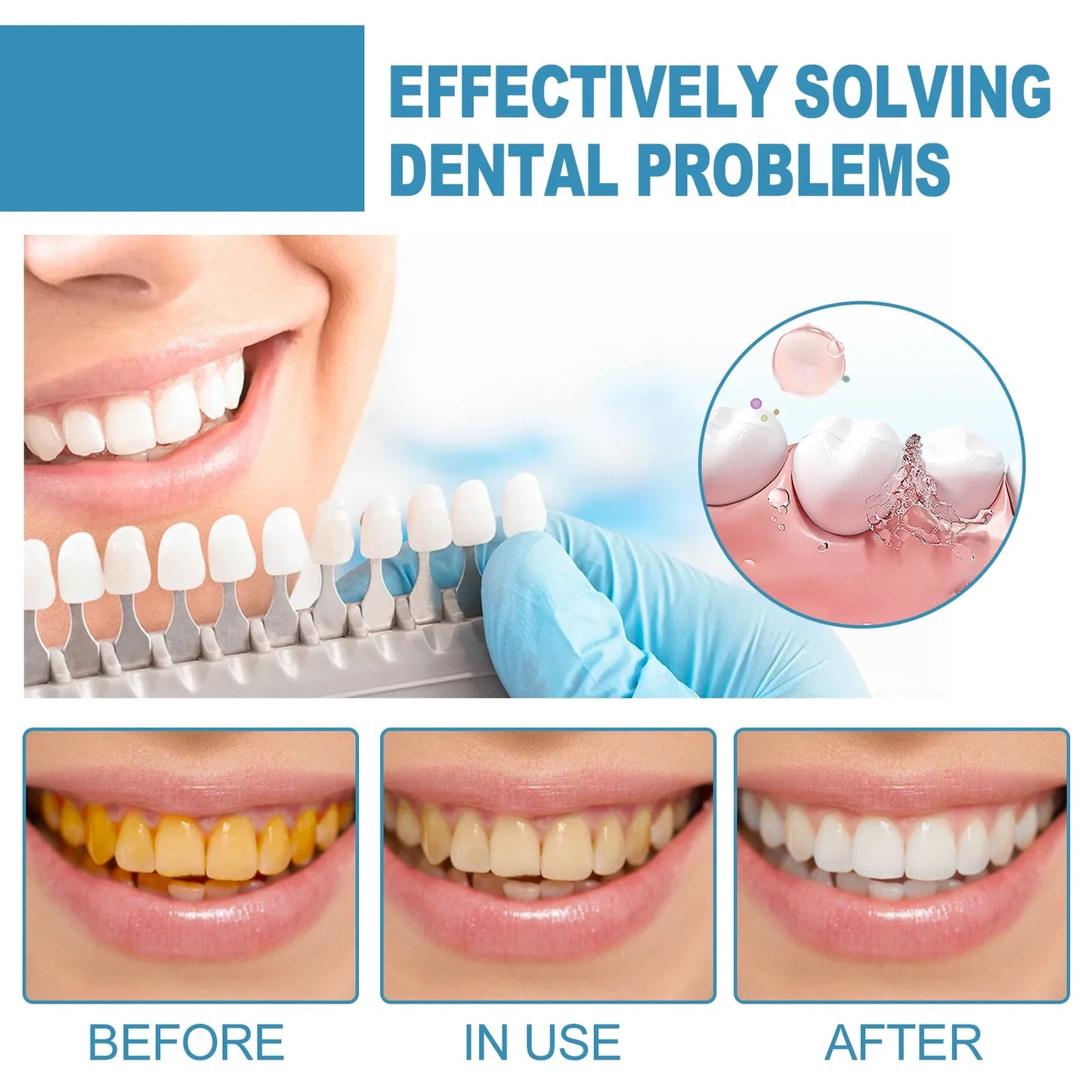 5 Pieces Tooth Brightening Mousse Toothpaste Fresh Breath Yellow Spot Removal Deep Cleaning Oral Hygiene Foam