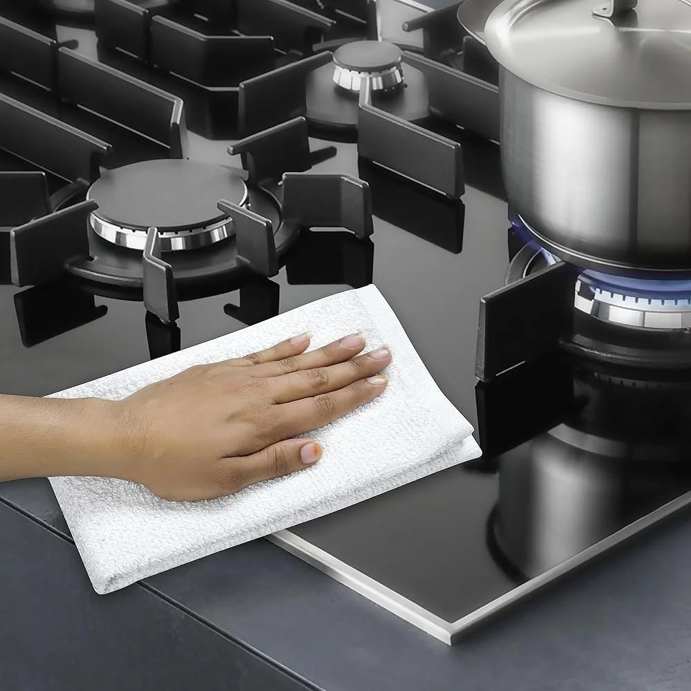 36 Pack Bar Mop Towels Bulk Absorbent Cotton Cleaning Rags Multi-Purpose Durable Terry Cloth Kitchen Bar Restaurant Home Use