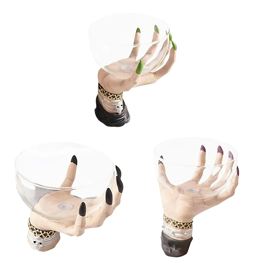 Witch Hand Resin Snack Bowl Halloween Candy Holder Creative Fruit Bowl Decorative Stand