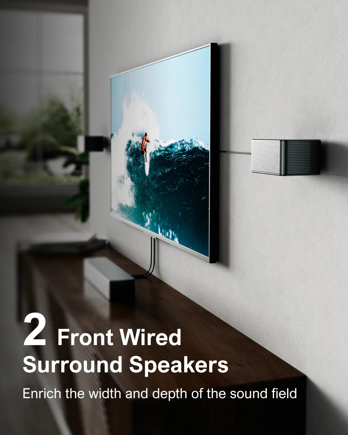 Ultimea 7.1 Soundbar with Dolby Atmos and App Control Home Theater Bluetooth Speaker with Wireless Subwoofer and 4 Surround Speakers