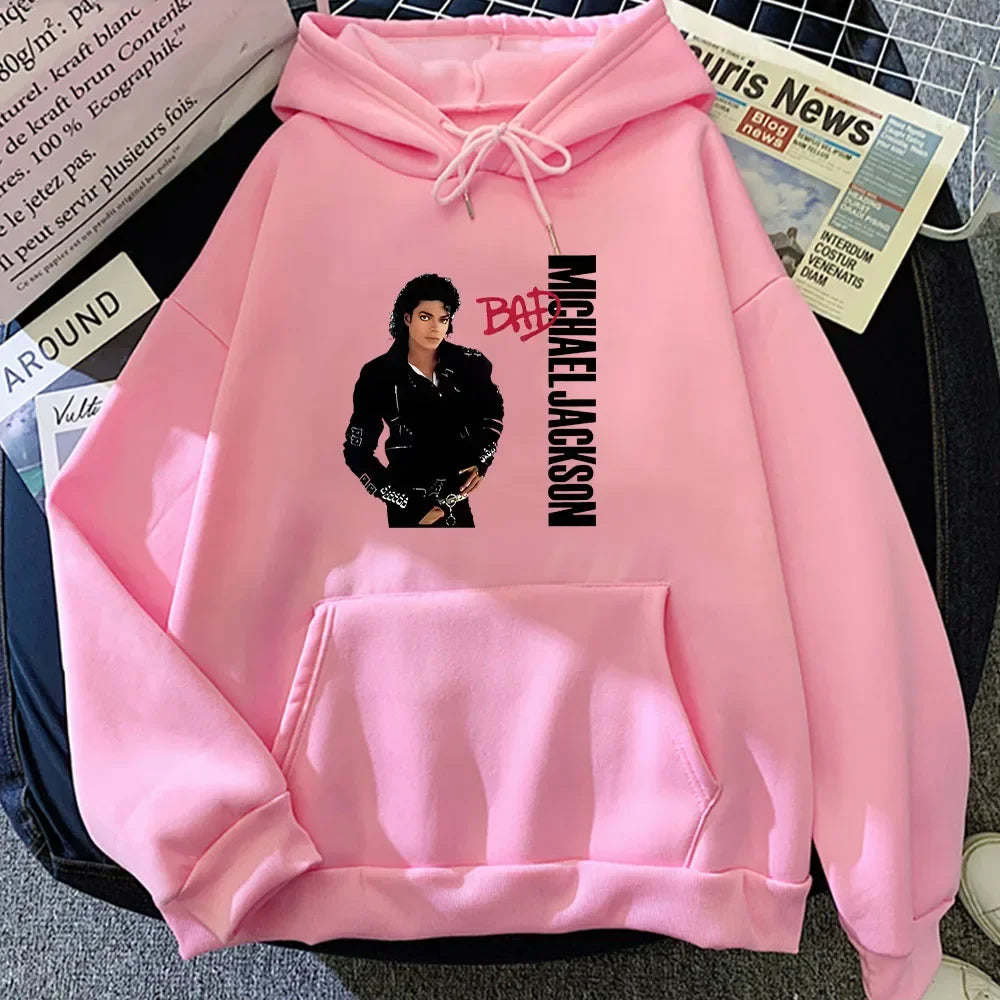 Michael Jackson Graphic Hoodies Long-sleeved Fashion Sweatshirts for Boys/girls Unisex Graphic Printing Moletom New Pullovers