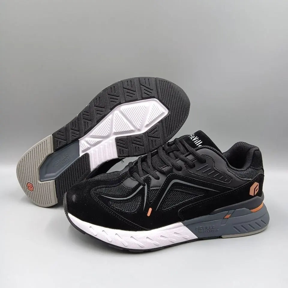 Men's Walking Shoes Wide-Fit Sports Trainers Unisex Flat-Footed Arch Support Relieves Heel Pain Non-Slip Running Shoes