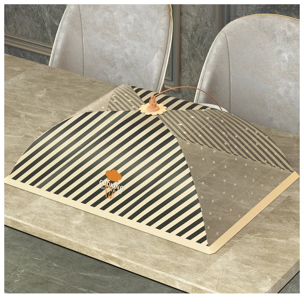 Portable Foldable Food Covers Umbrella Fine Mesh Breathable Anti Mosquito Meal Vegetable Fruit Cover Kitchen Gadget Accessories