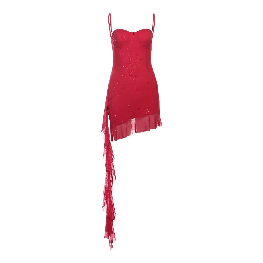 Sisterlinda Spring Release Junior Fashion Mini Sexy High Street Dress K24D62487 Girl Solid Halter Slim Cleavage Backless Robe