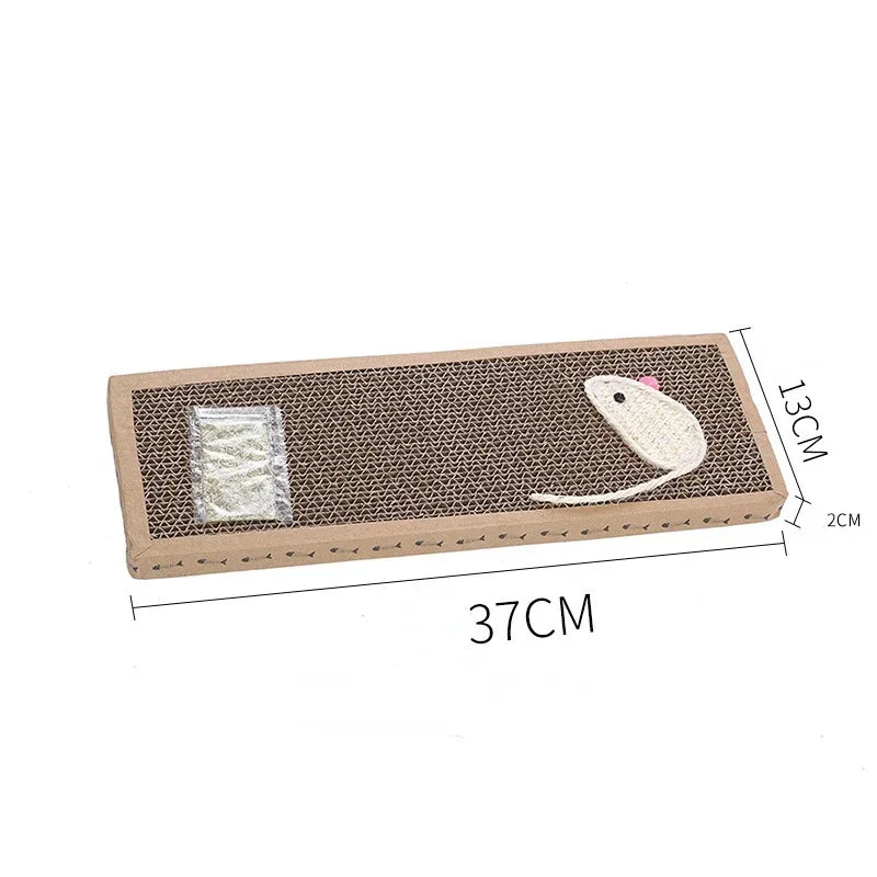 Pet Cat Scratch Board Mat Furniture Protector Claw Cardboard Corrugated Kitten Scraper Cat Supplies Accessories