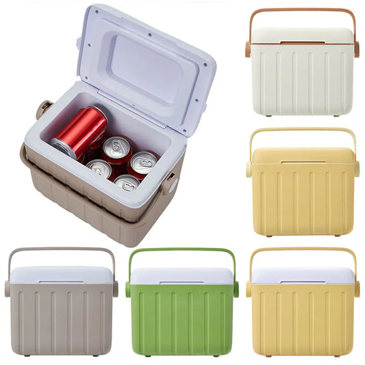 6L Camping Cooler Box Multipurpose Insulated Ice Chest Portable Outdoor Hard Cooler for Picnic Beach Fishing