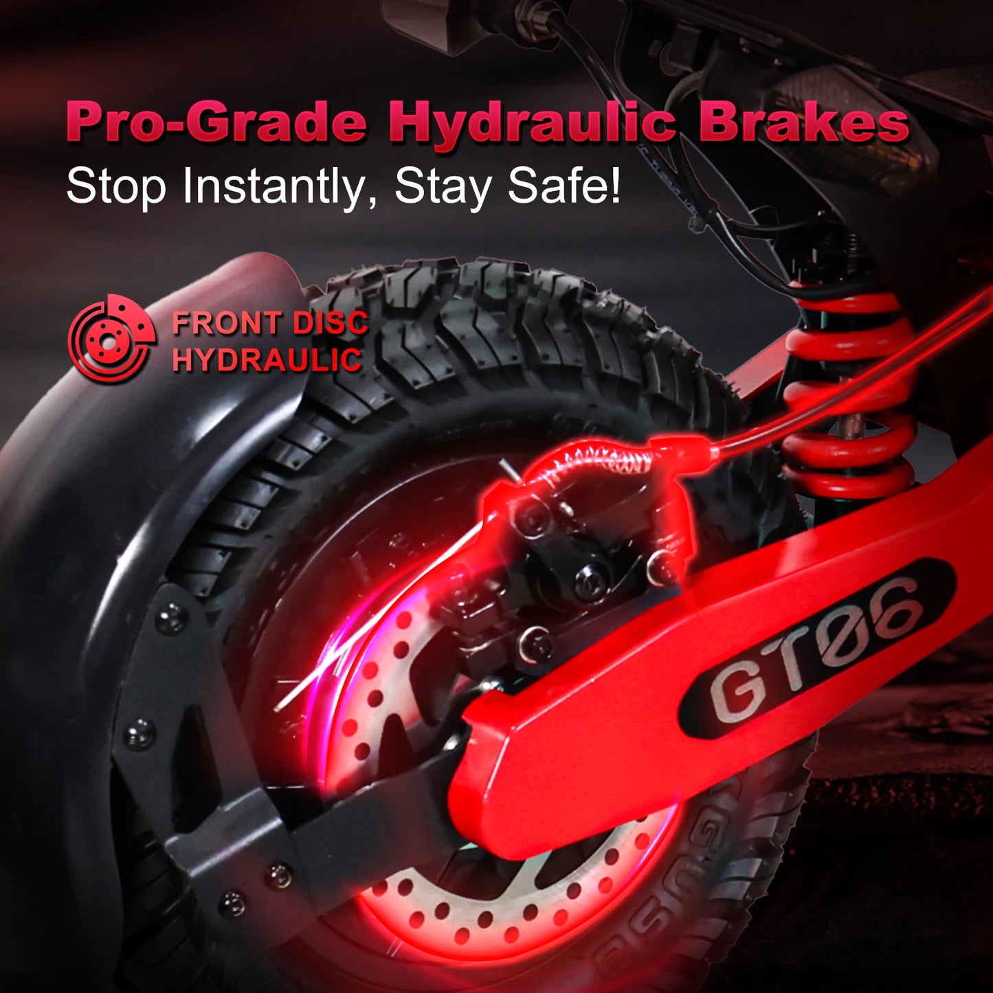 30MPH Electric Scooter,1200 Motor,20/40Miles Range EScooter With Spring Damping,Disc Brake,11'' Off-Road Tires Folding Scooter