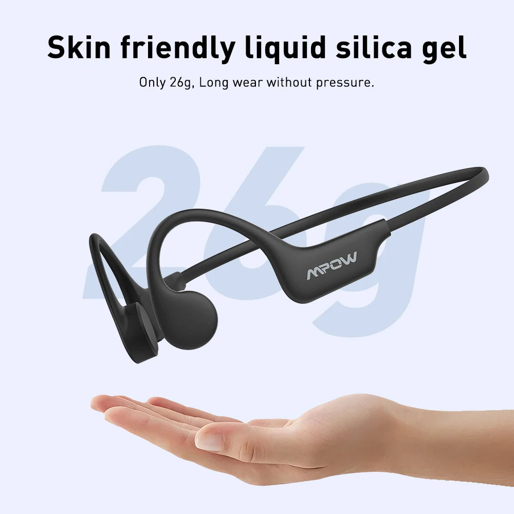 Mpow X6 Pro Bone Conduction Headphones Wireless Bluetooth 5.3 Waterproof IPX8 Professional Sports Headset with Built-in 32GB Memory