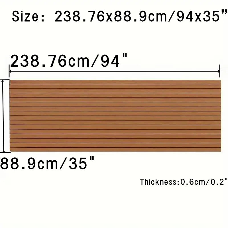 3 Size Faux Teak Marine Flooring EVA Foam Anti-Slip  Decking Sheet Boat Accessories EVA Foam Boat Mat Sheet Boat