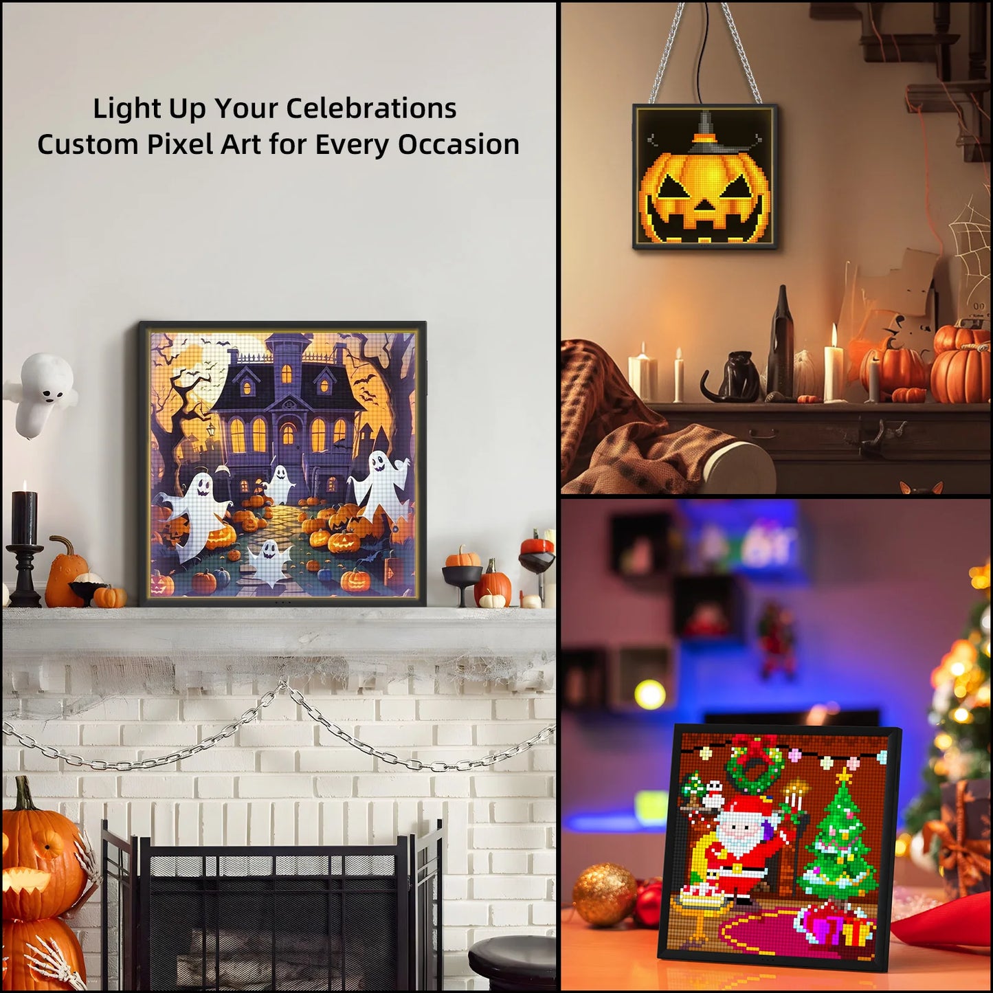 Divoom Pixoo 64 WiFi 64 X 64 LED Panel for Gaming Room Decoration Pixel Art Display WiFi Cloud Digital Frame with App Control