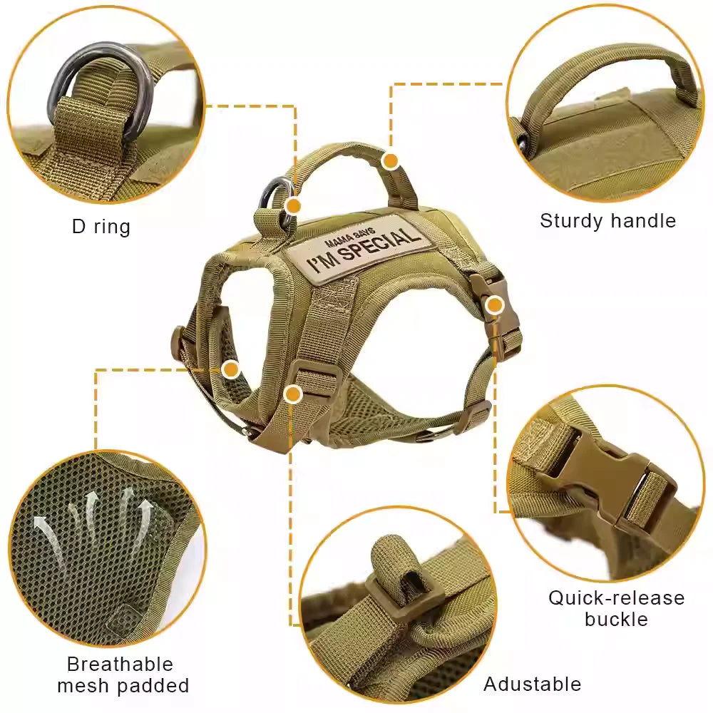Cat Harness and Leash Set for Walking Escape Proof Adjustable Cat Vest Harness with Soft Mesh Padding Rubber Handle