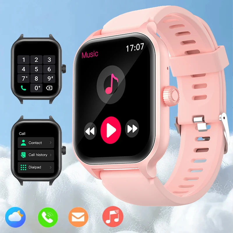 Smart Watch with Wireless Calling and Dial Multi Sport Mode Calling Reminder and Rejection SMS Reminder for iPhone and Android