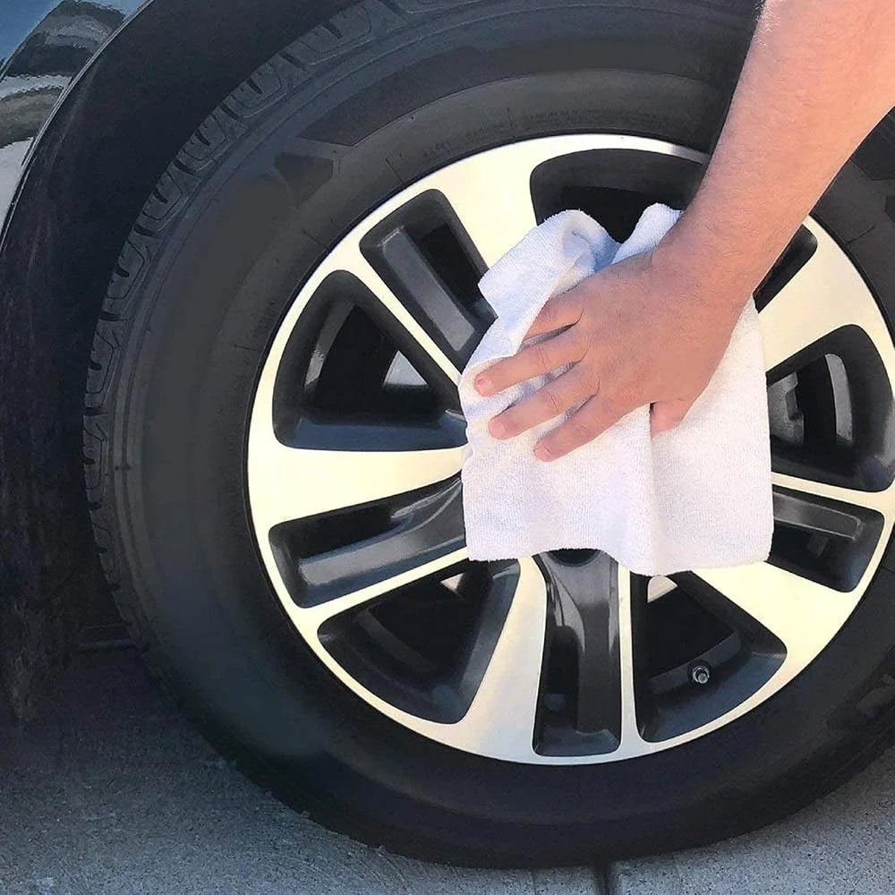 Super Absorbent Microfiber Cleaning Rags 75 Count Reusable Edgeless Washable Industrial Strength Multi Use Towels Home Kitchen