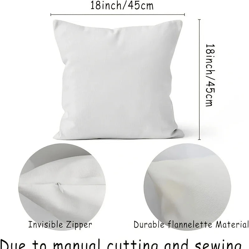 4 Floral Bicycle Pillowcases for Mother's Day - "Hello Love" and "I Love Mom" designs, perfect for sofas and home décor.