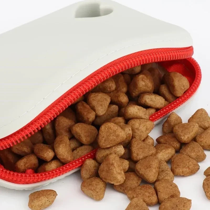 Walking Silicone Dog Treat Pouch Lightweight Portable Snack Pack Attachable Belt Bag
