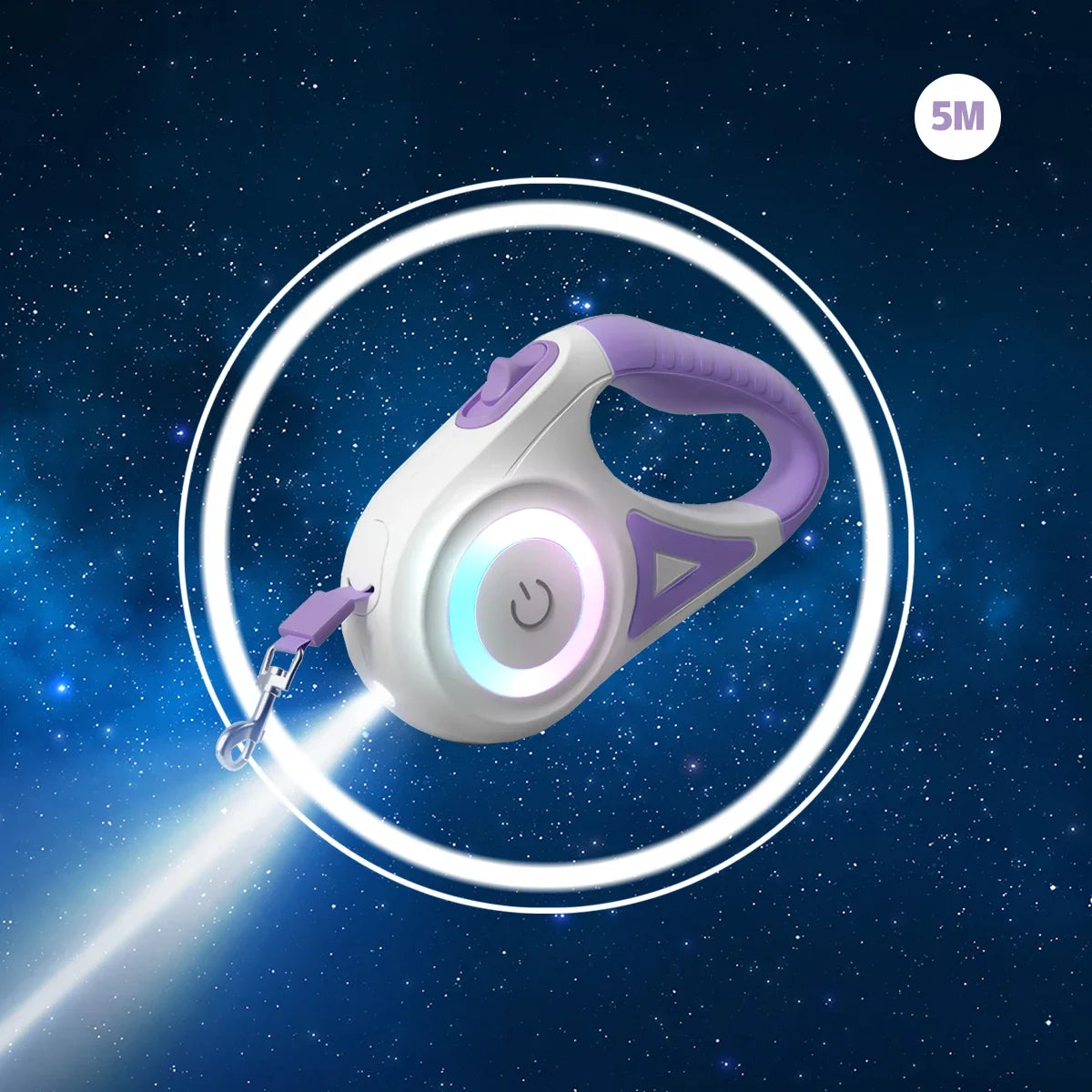 LED Retractable Dog Leash with Light for Small Medium Large Dogs and Cats 3m 5m Quick Release Pet Harness Accessories