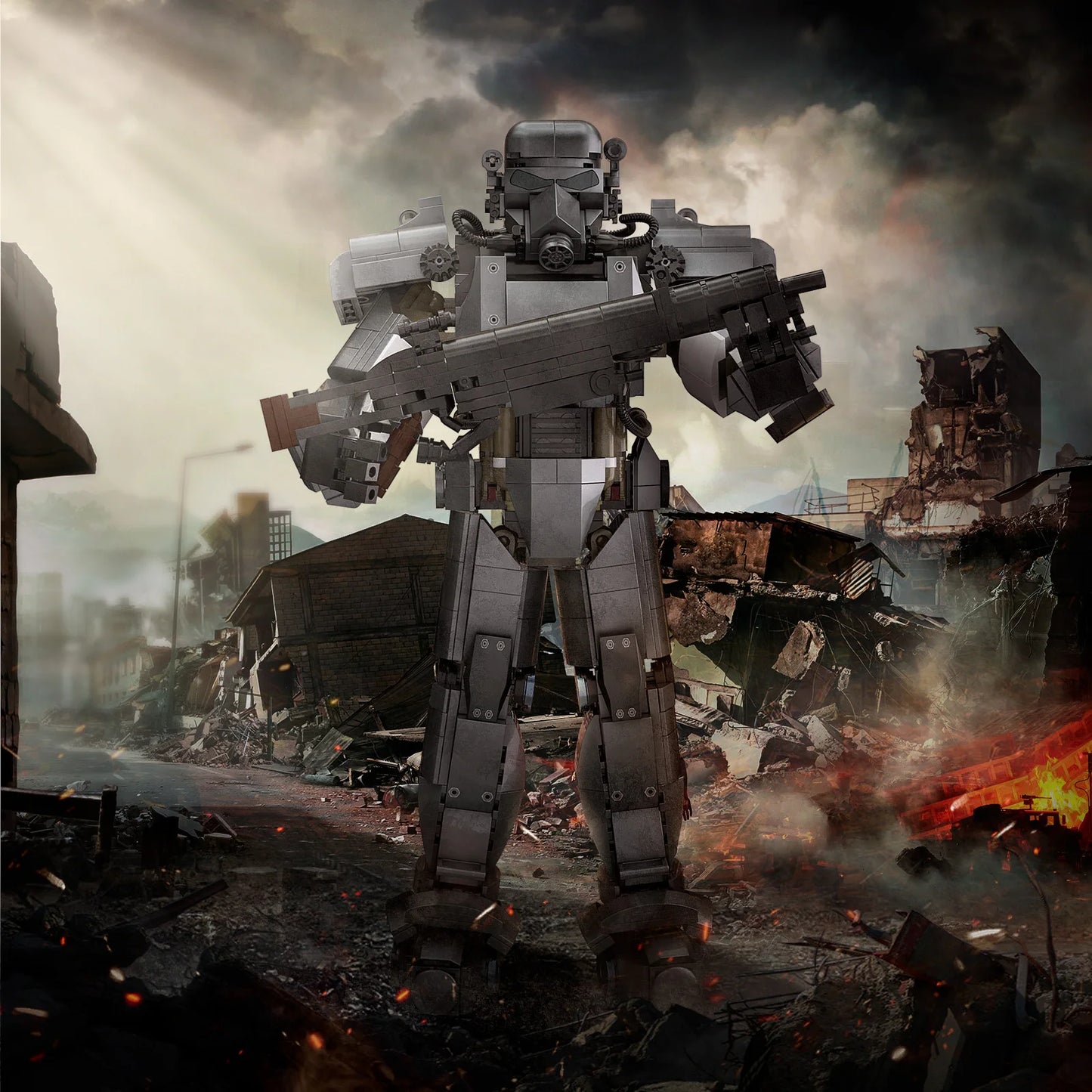 Mecha Robot Building Blocks Power Armor Model Kit Game Theme Mech Machine Figure Model Bricks Toys Gifts for Kids and Adults