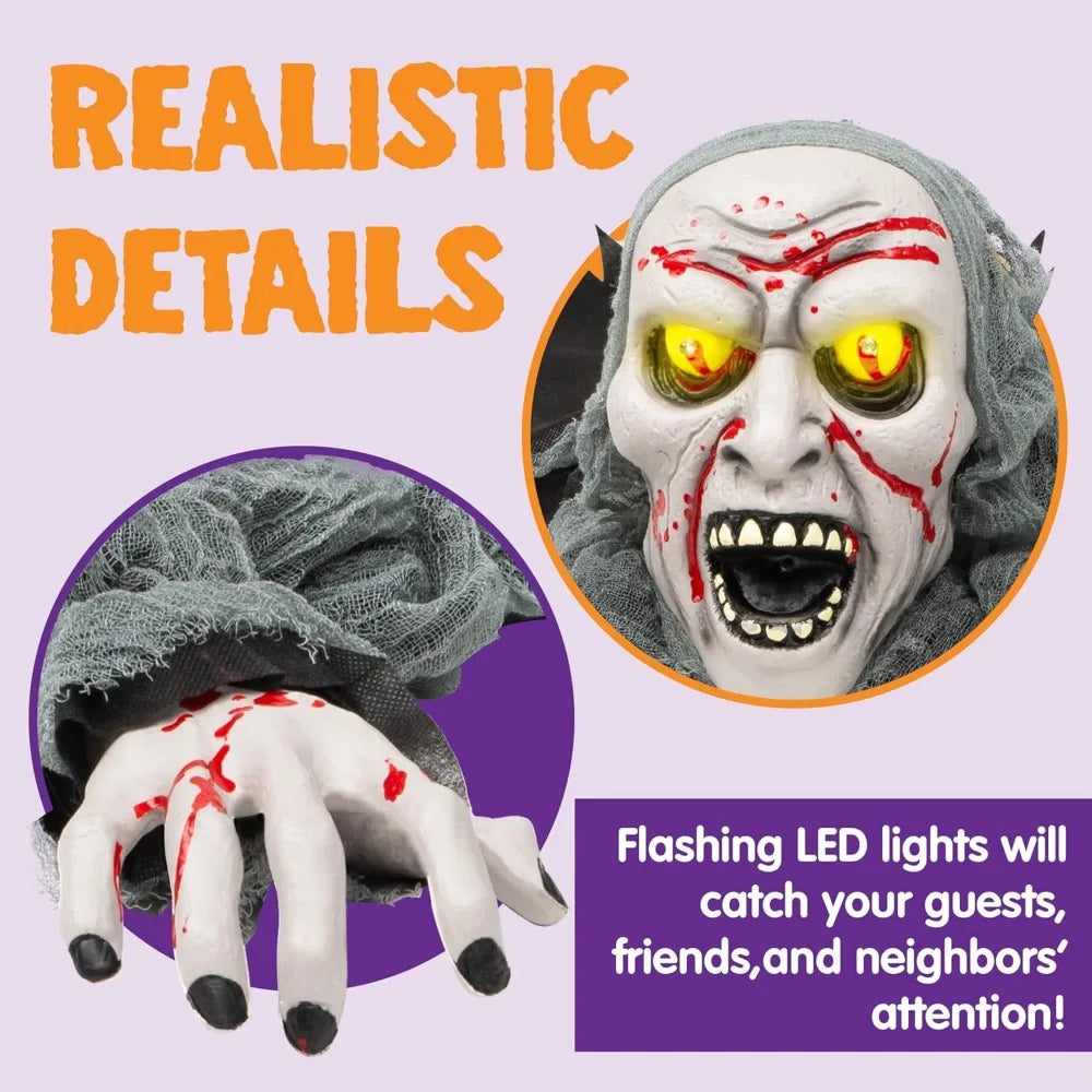 Joyin Halloween Decorations Outdoor Light Up Zombie Figure