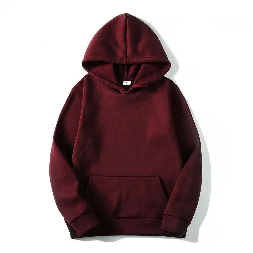Spring Autumn Fashion Men's Women's Hoodie Casual Hoodies Pullovers Sweatshirts Men's Top Solid Color Hoodies Sweatshirt Male