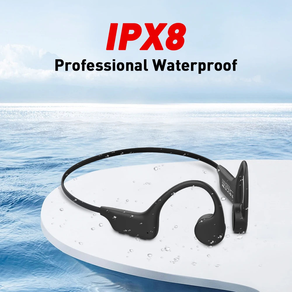 Mpow X6 Pro Bone Conduction Headphones Wireless Bluetooth 5.3 Waterproof IPX8 Sports Headset with 32GB Built-in Memory