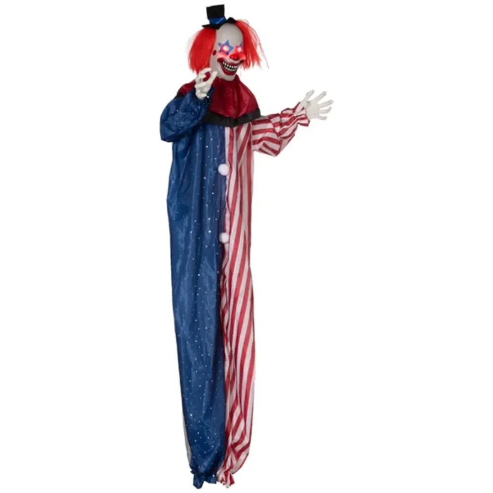 Halloween Decoration Clown with Red and Blue Star Eyes