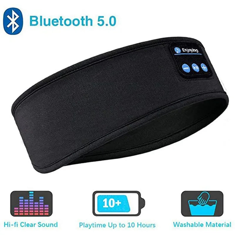 Sports Fitness Music Bluetooth Headband Elastic Sleeping Eye Mask Wireless Headset Wireless Earphones