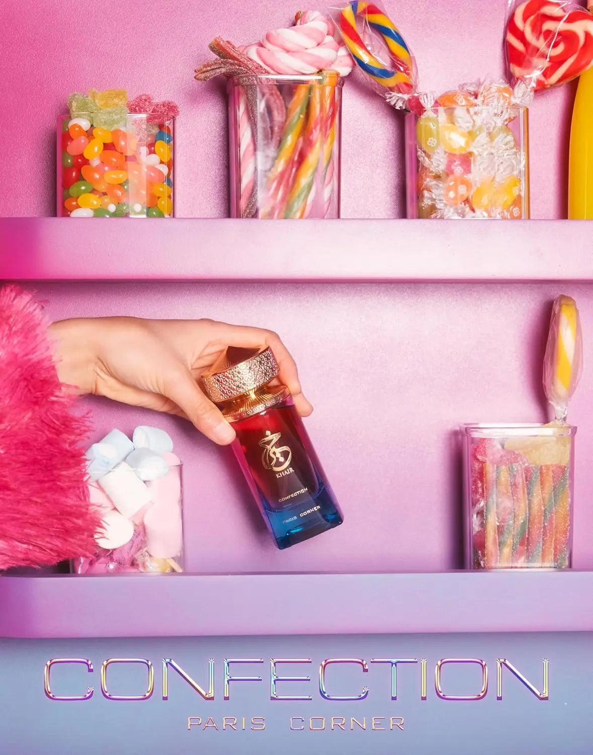 Paris Corner Khair Confection EDP 3.4 Fl Oz Sweet Candy Fragrance for Men and Women Luscious Pear Jasmine and Vanilla Notes