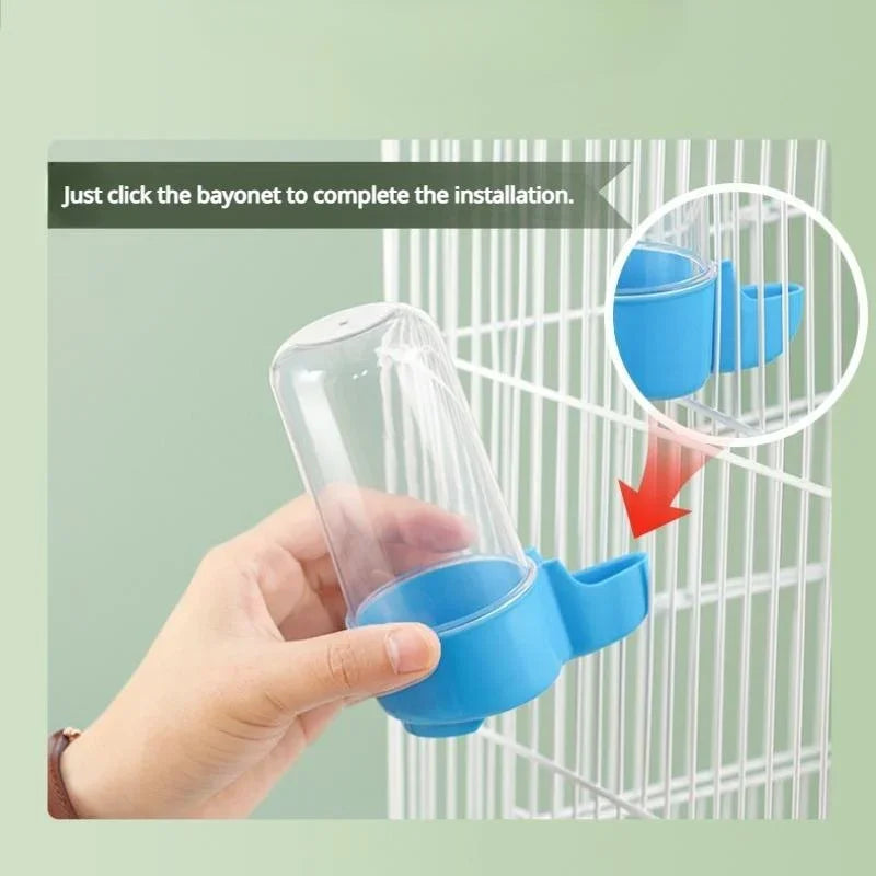 Hanging Pet Feeder Squirrel Parrot Water Dispenser Bird Food Box Cage Accessories