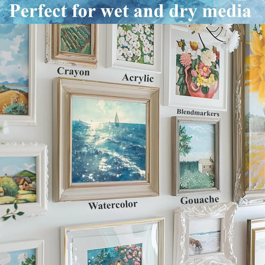 9x12 Watercolor Sketchbook 32 Sheets Watercolor Notebook 140 lb 300 GSM Watercolor Paper Sketchbook Pack of 1 Cold Pr Watercolo