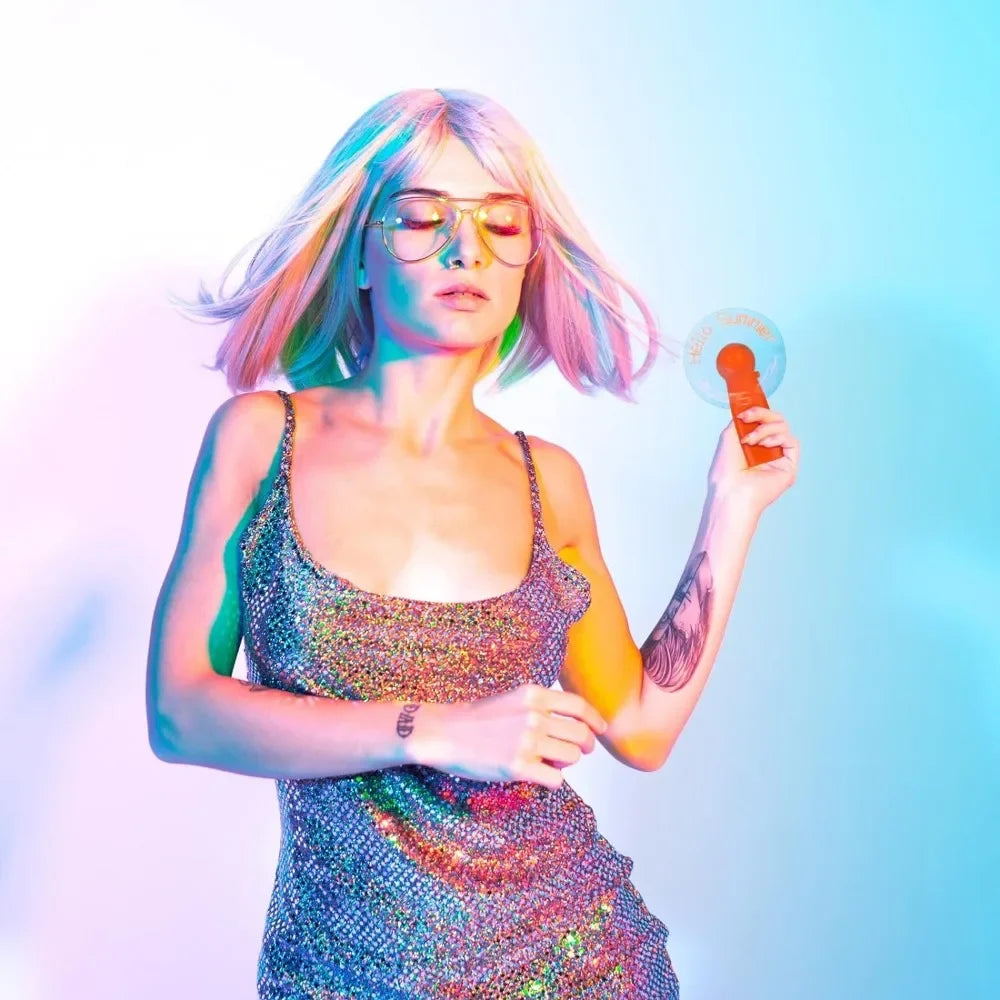 24 Pcs Portable Handheld Mini Battery Fans with Powerful LED for Summer