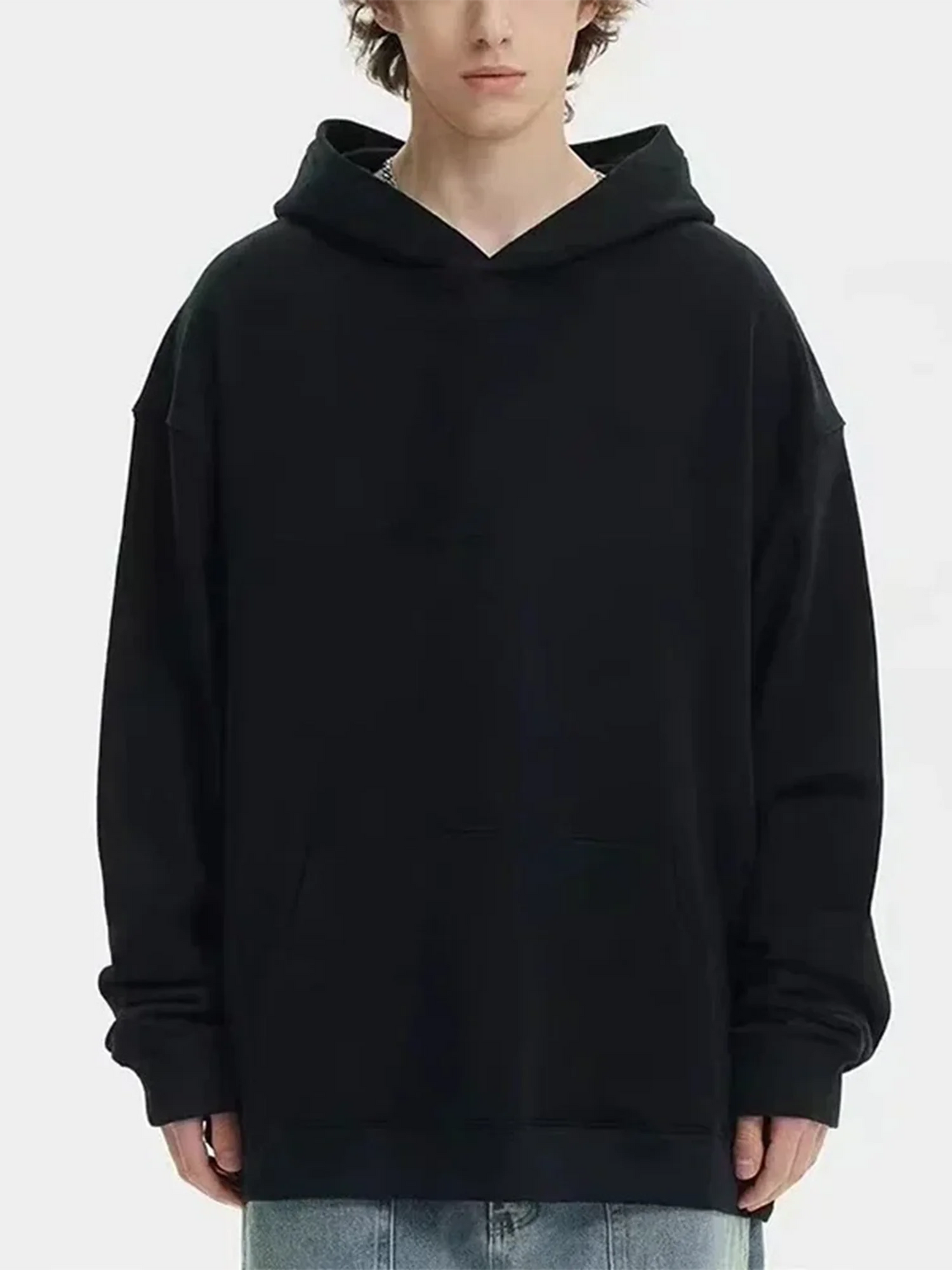 Wave To Earth patterned men's hoodie retro hip-hop sweatshirt fashionable casual hoodie high-quality top