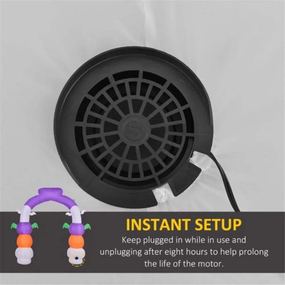 Inflatable Halloween Decoration Archway with Pumpkins and Skulls