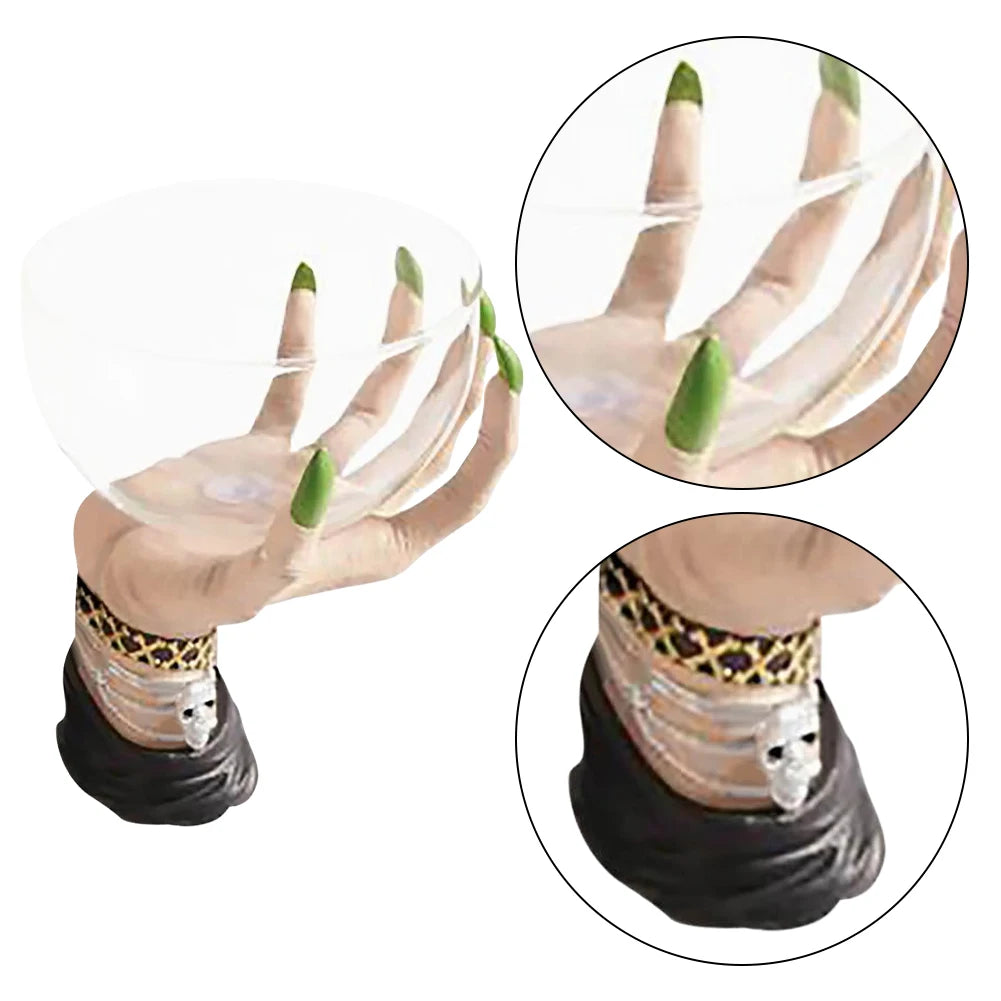 Witch Hand Resin Snack Bowl Halloween Candy Holder Creative Fruit Bowl Decorative Stand