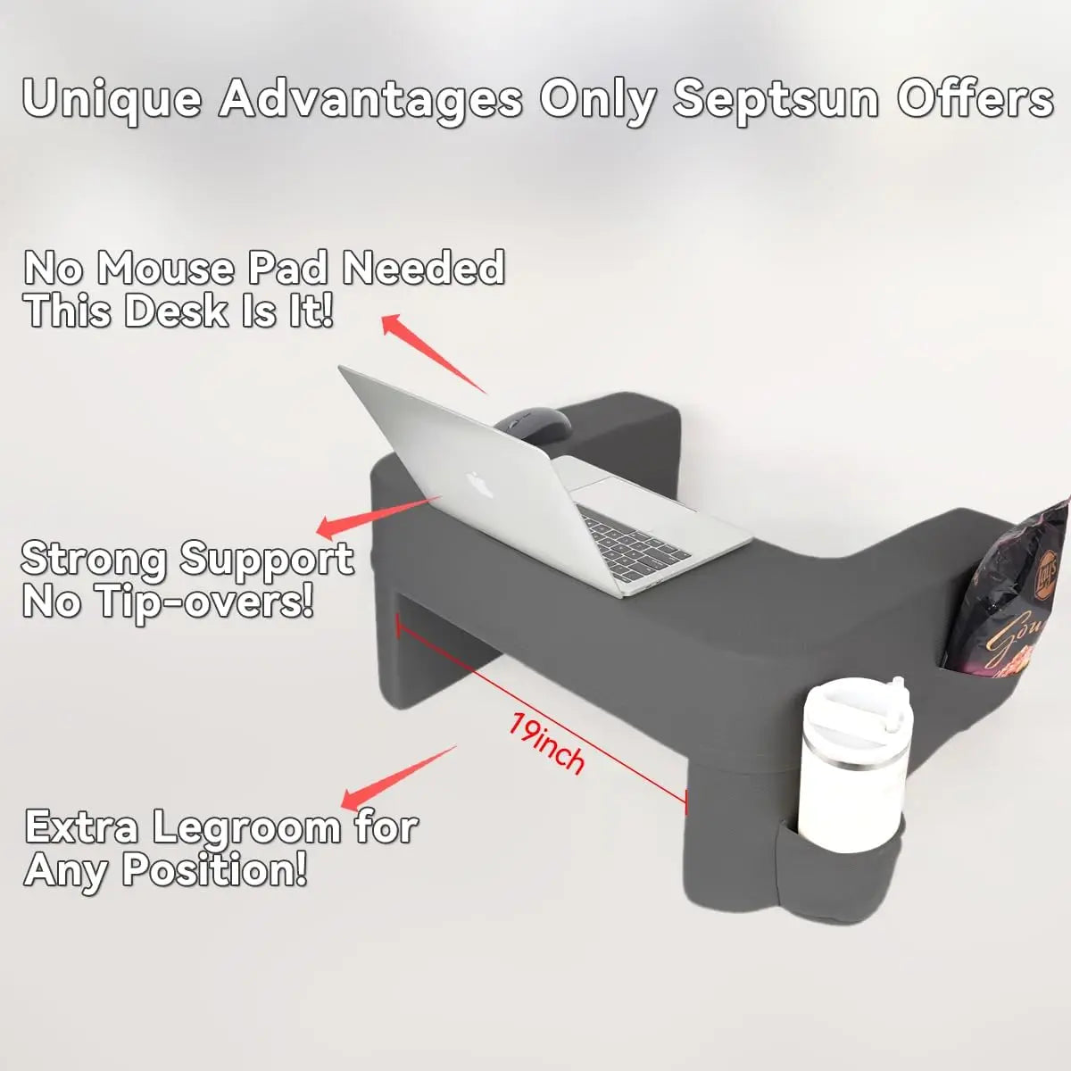 Reading Pillow for Bed,Reading Pillows for Sitting in Bed Adult with Cup Holder Pocket,Comfort Laptop Lap Desk for Couch