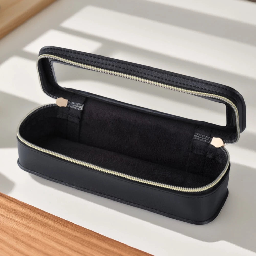 Women PU Makeup Brush Bag Transparent Travel Wash Bag Dual Zipper Cosmetic Organizer Toiletry Pouch