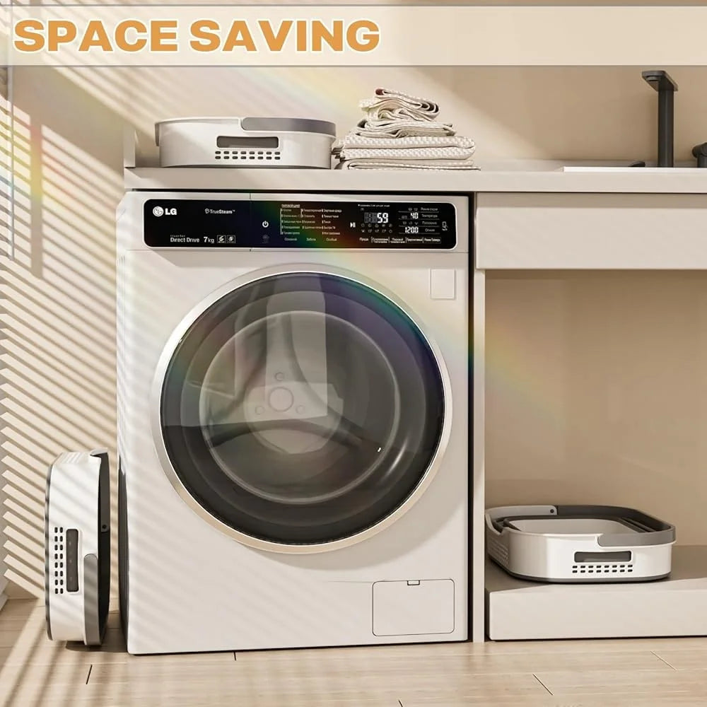 Collapsible Laundry Basket Storage Container Pop Up Hamper Foldable Portable Laundry Bin with Handles for Toys and Clothes Organization