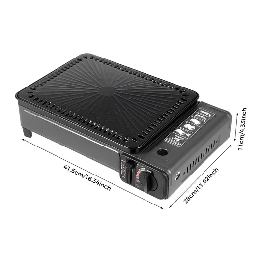 Portable Camping Grill Gas Stove Butane Gas Stove For Camping Traveling Trekking 41.5x28x11cm