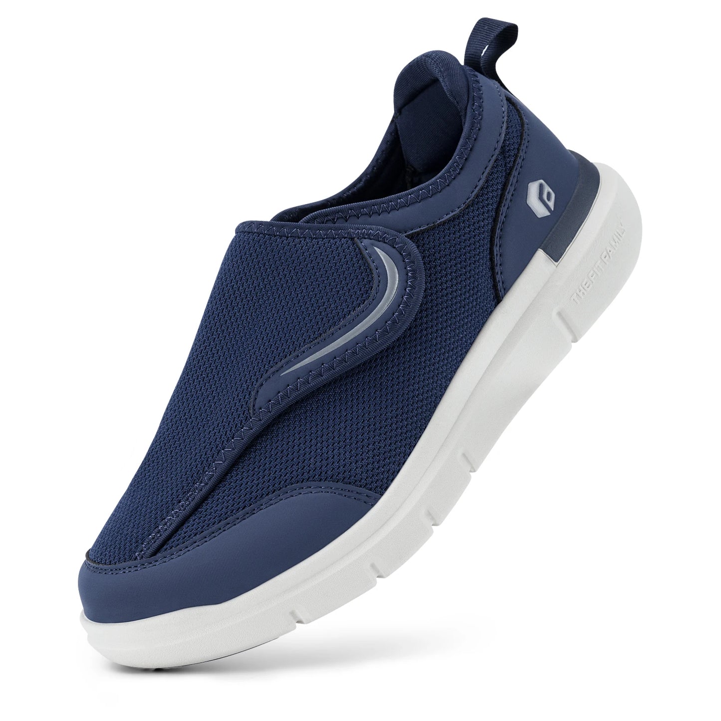 FitVille Men's Diabetic Shoes Extra Wide for Elder Orthopedics Feet Swollen Adjustable Walking Shoe Elderly Foot Pain Relief