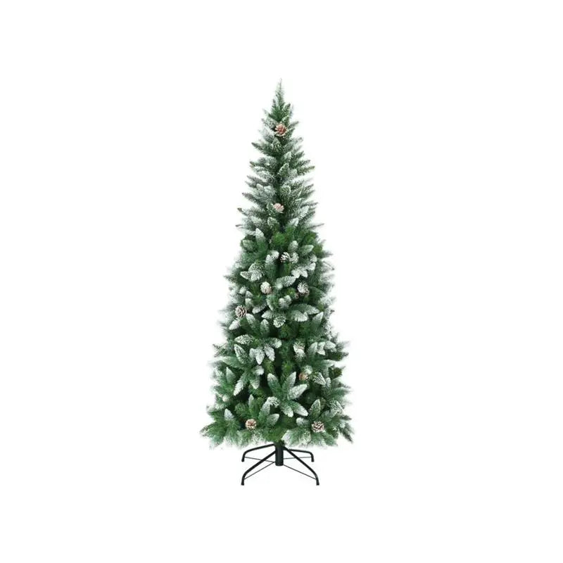 6FT Artificial Xmas Tree with Pine Cones for Holiday Decor, Festive Home Decoration, Faux Tree, Easy Setup, Perfect for