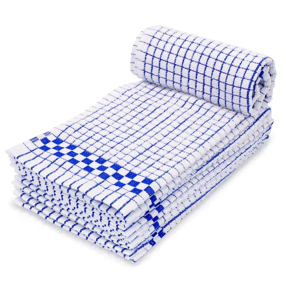Professional Grade Kitchen Dish Towels Pack of 6 Super Absorbent Cotton Towel 16x27 Inches Lint Free Durable Gift Idea
