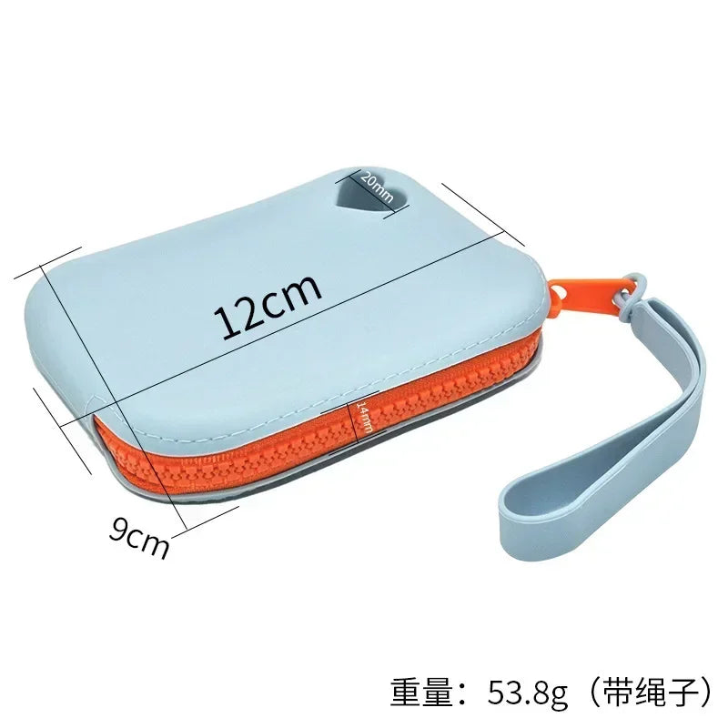 Walking Silicone Dog Treat Pouch Lightweight Portable Snack Pack Attachable Belt Bag