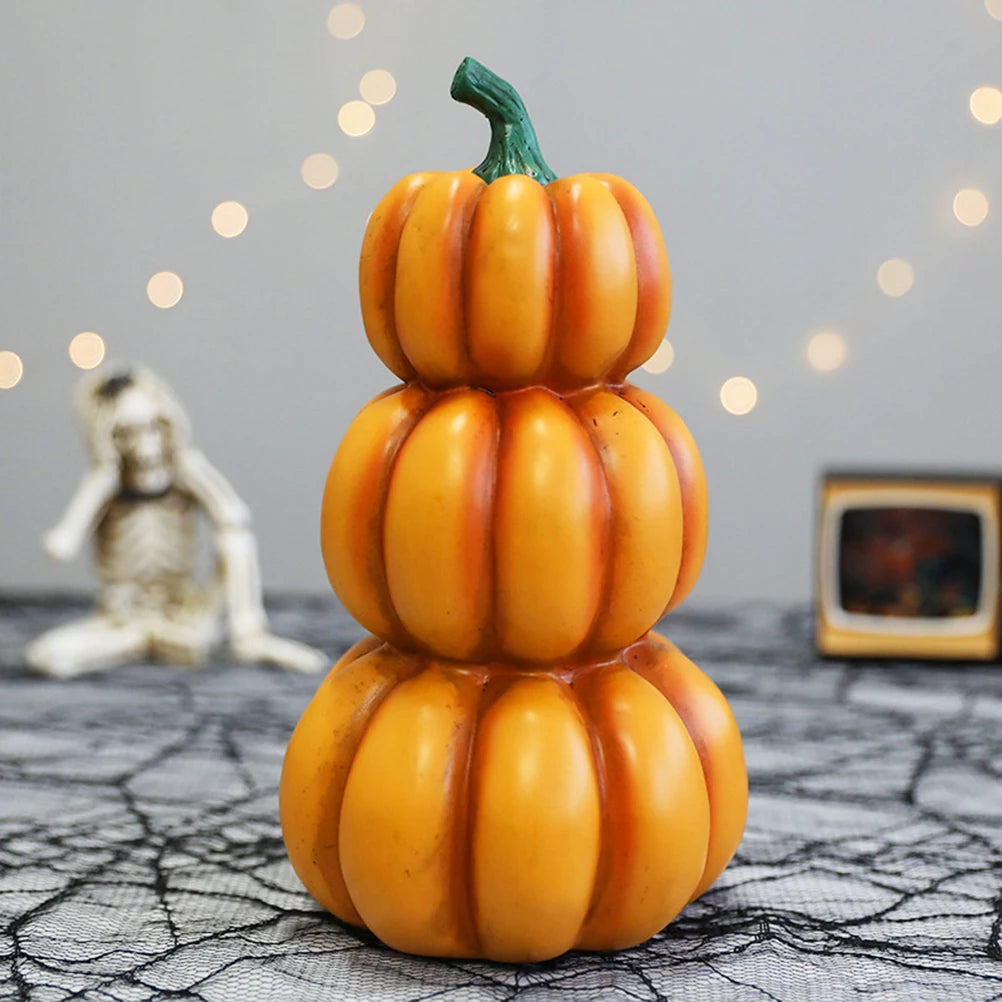 Halloween Light Up Stacked Pumpkins Indoor Outdoor Party Decorations