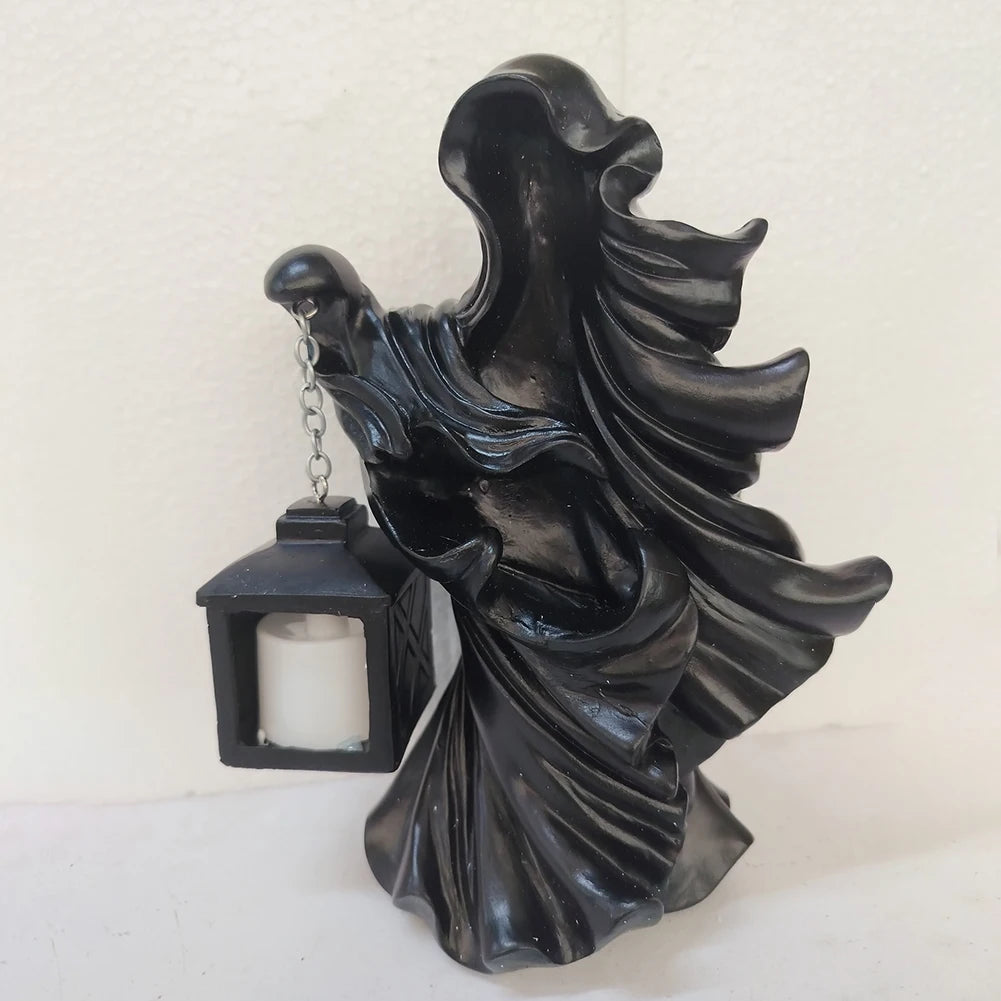 Hell Messenger Lantern Resin Decorative Night Light for Halloween Home Garden Decoration