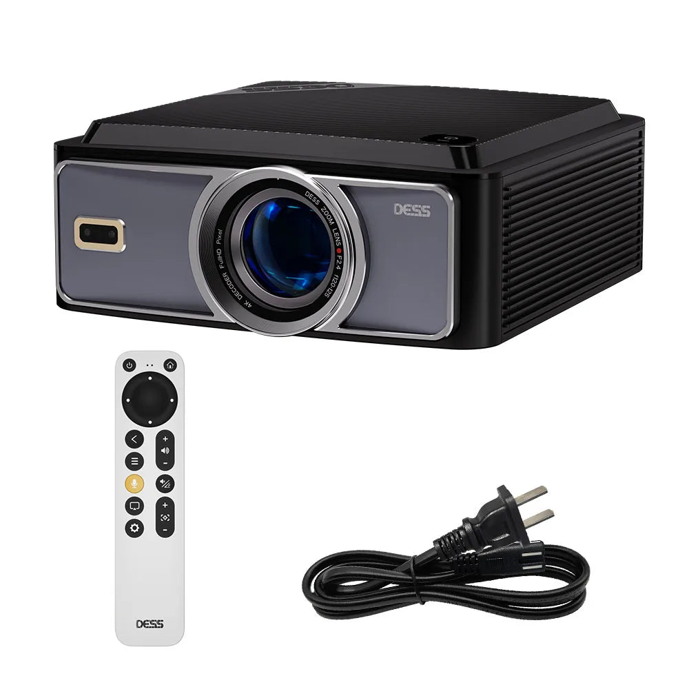 DESS 4K Smart Home Theater Projector Auto Focus Voice Control Full HD Android with Netflix and Google TV