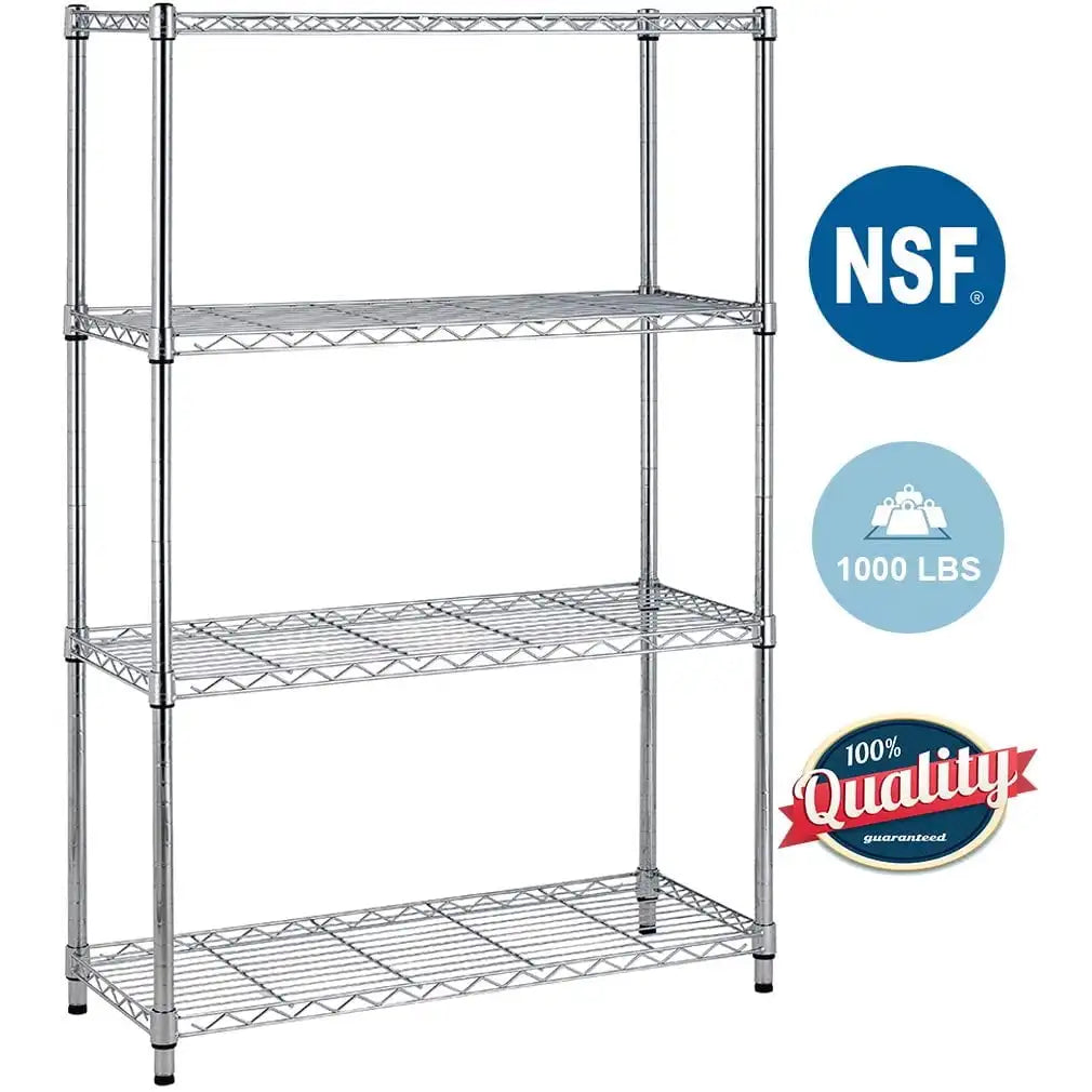Heavy Duty Metal Storage Shelves Adjustable Height NSF Line Shelves for Kitchen Home Office Organization